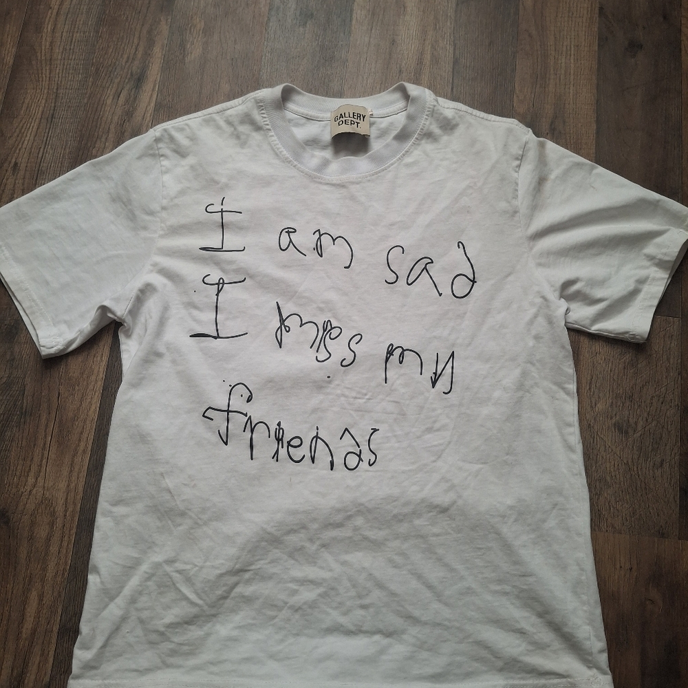 Gallery Dept I am SAD I miss My friends tee